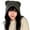 Grey, variant on Opolski Cute Bear Ear Decor Earflap Ribbed Trim Winter Hat Women Solid Color Riding Woolen Yarn Cap Grey