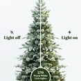 thumbnail image 5 of 6.5Ft Pre-Lit Pine Branches with Frosted Tips Artificial Christmas Tree, 5 of 10