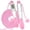 Pink, variant on Rupoun Weighted Jump Rope with Counter for Fitness Cordless Ropeless Modes Anti-Slip Handles Adjustable Rope for Men and Women, Pink