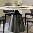 thumbnail image 4 of Luxury Slate Dining Tables Nordic Round Modern Metal Bedside Table Design Design Juegos De Comedor Kitchen Furniture HD50CZ My Lux Decor Round, 4 of 6