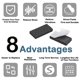 thumbnail image 5 of Almohadillas para Muebles, Almohadillas Adhesivas de EVA 30mm x 15mm Negras 16Pcs, 5 of 5