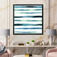 thumbnail image 3 of Designart 'Dark Blue Verticals Aquatic ' Modern Framed Art Print, 3 of 4