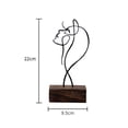thumbnail image 3 of Estatuas de mujeres modernas, figuras abstractas, esculturas humanas, centros de mesa de madera Negro, 3 of 3