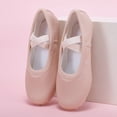 thumbnail image 4 of OGLCCG Ballet Shoes for Girls Soft Canvas/Leather Dance Slippers Ballerina Shoes for Girls, High Performance,Size 2-10, 4 of 8