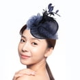 thumbnail image 3 of Elegante malla sombrero boda mujer pelo Clip sombrero tiara sombrero Yuyangstore sombrero tocado, 3 of 8