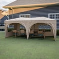 thumbnail image 5 of Al Fresco Waterproof Dome Shaped Large Chicken Coop - Metal Chicken Run with Anti-UV Cover, Walk-in Fence Cage Hen House for Outdoor and Yard Farm Use, 1" Tube Diameter, 9.84' x 19.68' x 6.56', 5 of 9