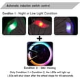 thumbnail image 4 of MesaSe Cycling Equipment Bicycle Wheel Light Hot WheeYTW Led Warning Spokes Light Mountain Bike S-Shaped Willow Leaf Light Blue, 4 of 6