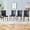 Four Black&Black Chairs, variant on Hi loPres 6-Piece Modern PU Dining Chair Set with Silver Metal Legs, Black Armless Side Chairs with High Density Sponge for Kitchen, Living Room