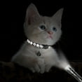 thumbnail image 2 of Taglory 2 Pack Cat Collar with Bell, Breakaway Reflective Collar, Adjustable 7.5"-12.5", Black, 2 of 7
