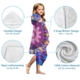 thumbnail image 7 of Colorful Tie Dye Flame Flower Pattern Hooded Bath Towel，50"x30" for Ages 3 To 12 Kids, Quick Dry Lightweight Soft Microfiber Hood Beach Towel Cover Up for Kids, 7 of 7