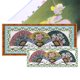 thumbnail image 1 of Hilo Algodón Ecológico Bordado Parcial 14CT Punto Cruz Tres Abanicos 75x31cm, 1 of 9