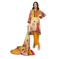 thumbnail image 1 of Pakistani Linen Salwar Kameez Indian Dresses for Women Ready to Wear 3 Pieces (2X-Large, Violet), 1 of 6