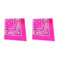 thumbnail image 4 of Bearachild Bandana pañuelo Unisex Hip Hop Banda para el cabello negra Pañuelo para el cuello Sombreros deportivos Muñequeras Cabeza Bufandas cuadradas Rosa roja 2piezas Bearachild CBP119261, 4 of 5