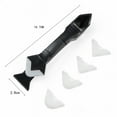 thumbnail image 3 of BE-TOOL 3 in 1 Silicone Scraper Kit Mould Sealer Remover and Finisher Tool with 5 Interchangeable Silicone Finishing Pads, 3 of 7