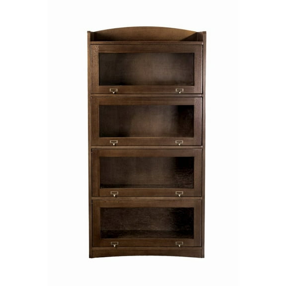 Mission Quarter Sawn Oak 4 Stack Barrister Bookcase - Wanlut