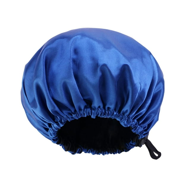 Gorro de Dormir Yinane Doble Capa Reutilizable Transpirable Ajustable Azul