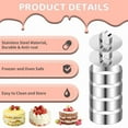 thumbnail image 4 of Round Cake Ring Mold,Stainless Steel Ring Molds For Cooking,Cookie Rings Baking, 4 of 6