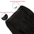 thumbnail image 3 of Halo Hair Extensions Curly Wavy Invisible Wire Extension Adjustable Fish Line Clip in Hairpiece 18 Inch for Women Heat-resistant Synthetic Fiber, 3 of 7