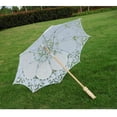 thumbnail image 5 of Sombrilla Floral Paraguas Decoración Boda Novia Fotografía Hecha A Mano Prop S Sunnimix Sombrillas de encaje de boda, 5 of 5