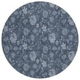 thumbnail image 2 of Addison Rugs Chantille Indoor/Outdoor Transitional Floral Blue Washable Round Rug, 8' x 8', 2 of 6