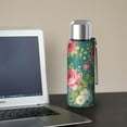 thumbnail image 5 of 20 Oz Pioneer Flower Coffee Tumbler Double Wall Insulated Stainless Steel Water Bottle | Metal Reusable Thermoses Flask with Cup Cap | Leak & Sweat Proof with Anti-Dust Lid, 5 of 7