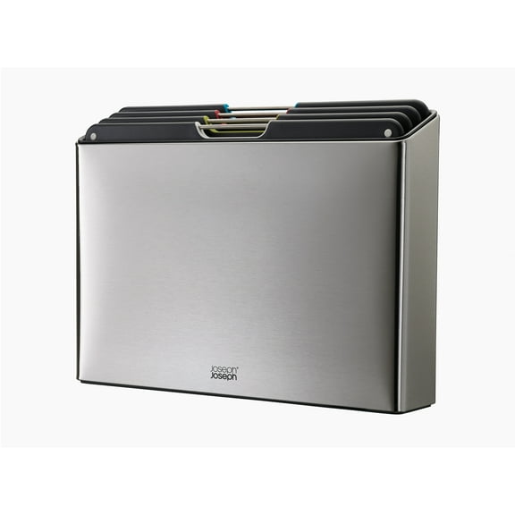 Joseph Joseph Folio Steel 4-Piece Cutting Board Set with Stainless Steel Case