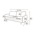 thumbnail image 4 of Pemberly Row 70" Round Arm Upholstered Modern Velvet Sofa in Gold, 4 of 15