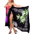 thumbnail image 2 of HAPPY BAY Women's Beachwear Summer Bikini Wraps Beach Wrap Coverups Sarong Skirt Bathing suit Swim Cover up Swimwear Swimsuit Coverups for Women One Size Coal, Floral, 2 of 4