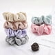 thumbnail image 4 of 4PCS/Lot Satin Silk Scrunchies Women Elastic Rubber Hair Bands Girls Solid Ponytail Holder Hair Ties Rope Hair Accessories Set, 4 of 5