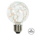 thumbnail image 2 of Vickerman XLEDG98 25Lt Amber Twinkle G95 Fairy Light Bulb E26 Brass Base - 95 mm, 2 of 2