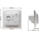 thumbnail image 4 of Manual Underfloor Heating Thermostats 16a, Electric Underfloor Heating Controller Mechanical Room Thermostat With Floor Sensor Probe1pc -n2232, 4 of 5