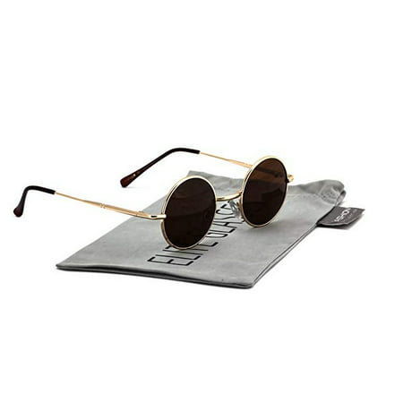 John Lennon Hipster Fashion Sunglasses Small Metal Round Circle Elton Style