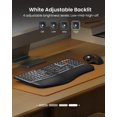 thumbnail image 3 of Teclado ProtoArc EK01 Plus retroiluminado Bluetooth Ergonómico, 3 of 8