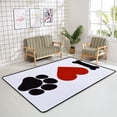 thumbnail image 4 of FREEAM Soft Rug Large Area Rugs, I Love Pets Comfortable Indoor Carpet, Baby Play Mat for Living Room Bedroom Nursery Home Decor Floor Mat 72x48inch, 4 of 6
