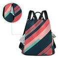 thumbnail image 5 of FORMRS Women's Travel Backpack Purse Anti-Theft Hidden Pockets Casual Shoulder Bag, Pink Geometric, 5 of 7