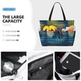thumbnail image 3 of Xecao Palm Trees for versatile beach bag for women includes zipper pockets and waterproof material, ideal for vacations and adventures., 3 of 7