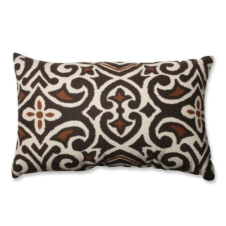 Pillow Perfect Brown/ Beige Damask Rectangular Throw Pillow - Walmart.com