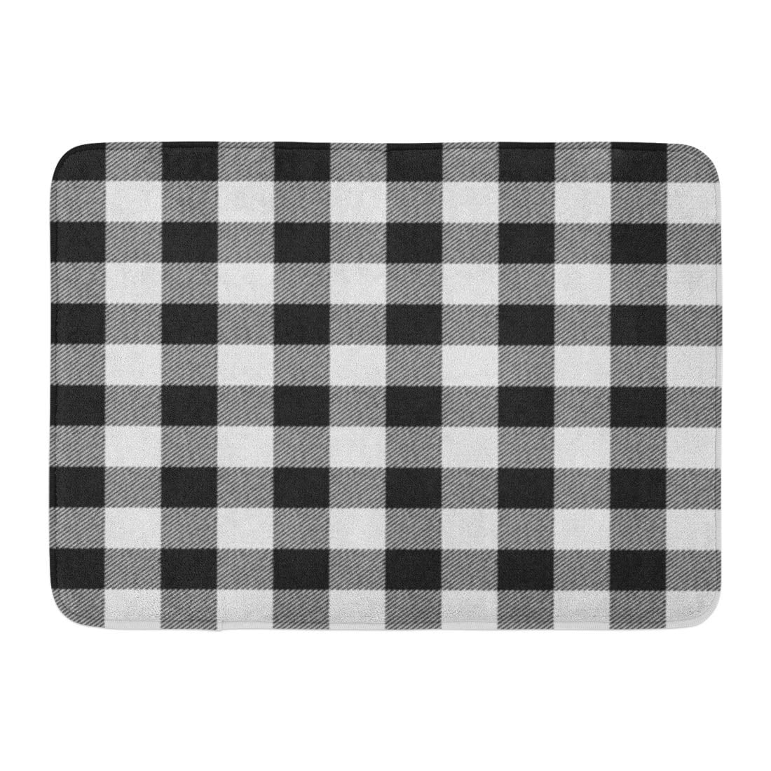 LADDKE Black White Buffalo Plaid Check Lumberjack Autumn Bright Cabin