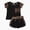 003baby girl clothes Black, variant on Toddler Baby Girl Outfits Solid Summer Clothes Infant Waffle Short Sleeve Shirt Tops Cute Shorts Set Kaprioy Toddler Girl Clothes 18 24 Months 2T 3T 4T 5T 6T 7T 8T