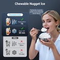 thumbnail image 6 of Snowyermine 35lb Nugget Ice Maker Portable Countertop, Pebble Crushed Soft Chewable Ice Maker Machine, Stainless Steel, 6 of 11