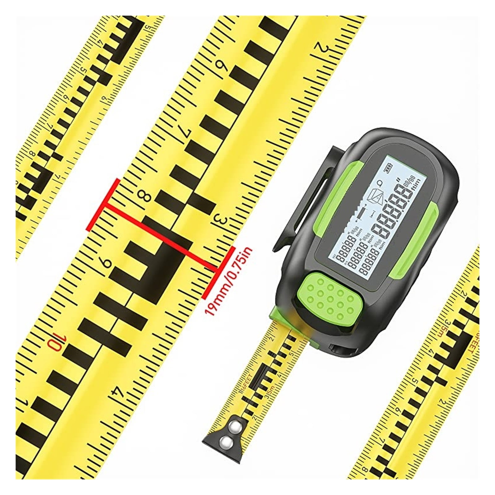 Tape Measure Distance Meter Measuring Digital Ranfinder High Precision With LCD Display ,High Accuracy Position
