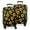 Black Sunflower Daffodil, variant on Yellow Green Leaf Sunflower Pattern Luggage Cover Fashion Suitcase Cover Baggage Covers Fit 25-28 Inch Luggage (Go Travel)