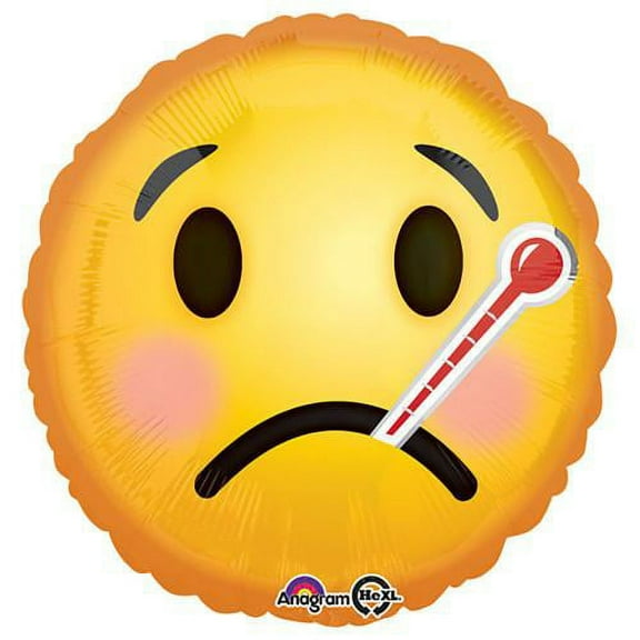 LOONBALLOON Emoji Balloons, 18″ EMOTICONS GET WELL SOON