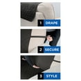 thumbnail image 3 of Mainstays Recliner Reversible Quilted Microfiber Pet Cover Multipurpose Furniture Protector, Black/Gray, 3-Piece, 3 of 10