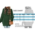 thumbnail image 6 of MOSHU Oversized Sweaters for Women Cable Knit Chunky Pullover Sweater, 6 of 10