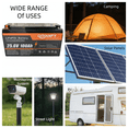thumbnail image 4 of 24V 100Ah LiFePO4 Lithium Battery, Built-in 100A BMS, 2560W Power Output, 25.6V High Energy Density, Ideal for Marine, Solar, Off-Grid and Home Backup, 4 of 5