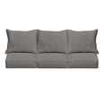 thumbnail image 2 of Sorra Home  Indoor/Outdoor Deep Seating Sofa Pillow and Cushion Set 23.5 x 23 x 5 Sofa Pillow Cushion Set Corded - Graphite, 2 of 5