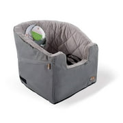 Angle View: K&H Pet Products Bucket Car Booster Seat, Gray, Small