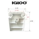 thumbnail image 2 of Iglú Cooler Latch con poste con alas y un solo tornillo, color blanco, 2 of 5