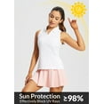 thumbnail image 2 of BALEAF Women's Tennis Shirts Tank Tops Sleeveless Golf Polo Racerback with Collar Athletic Tanks Quick Dry White L, 2 of 7
